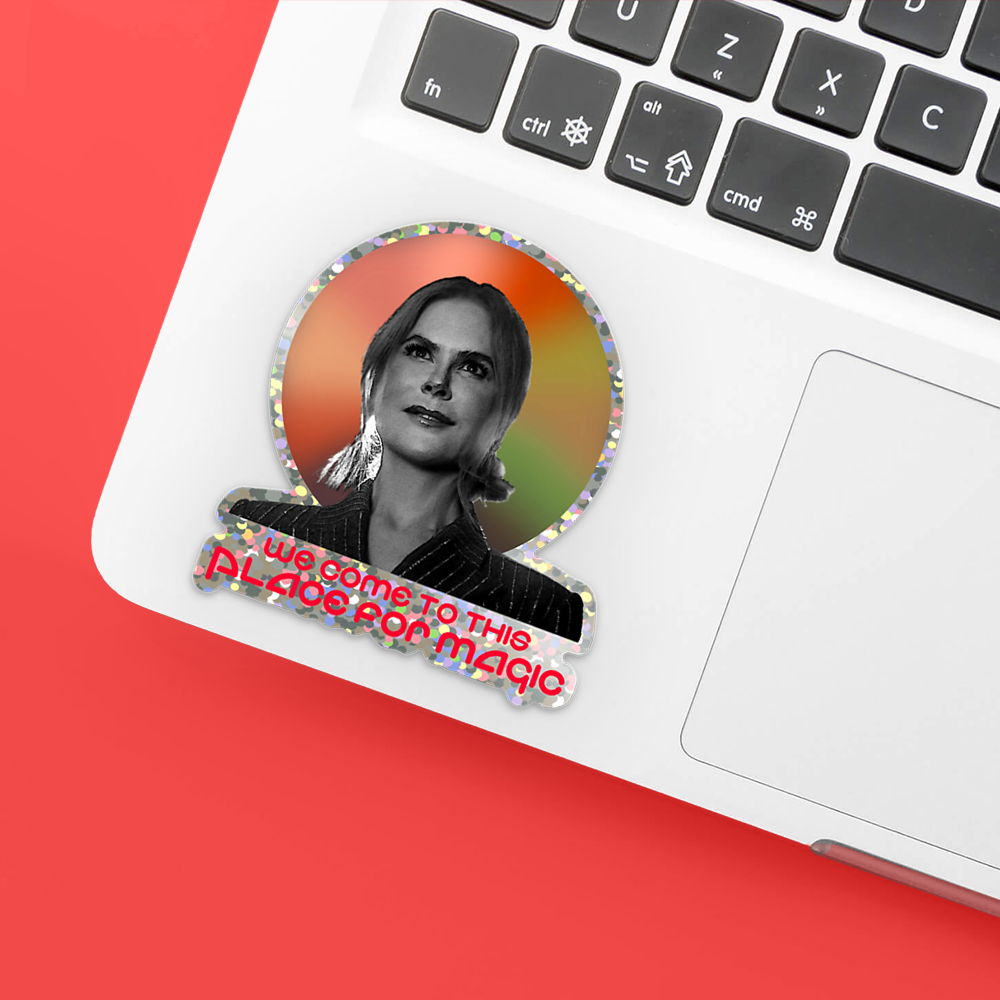 NEW! we come to this place for magic sparkle sticker