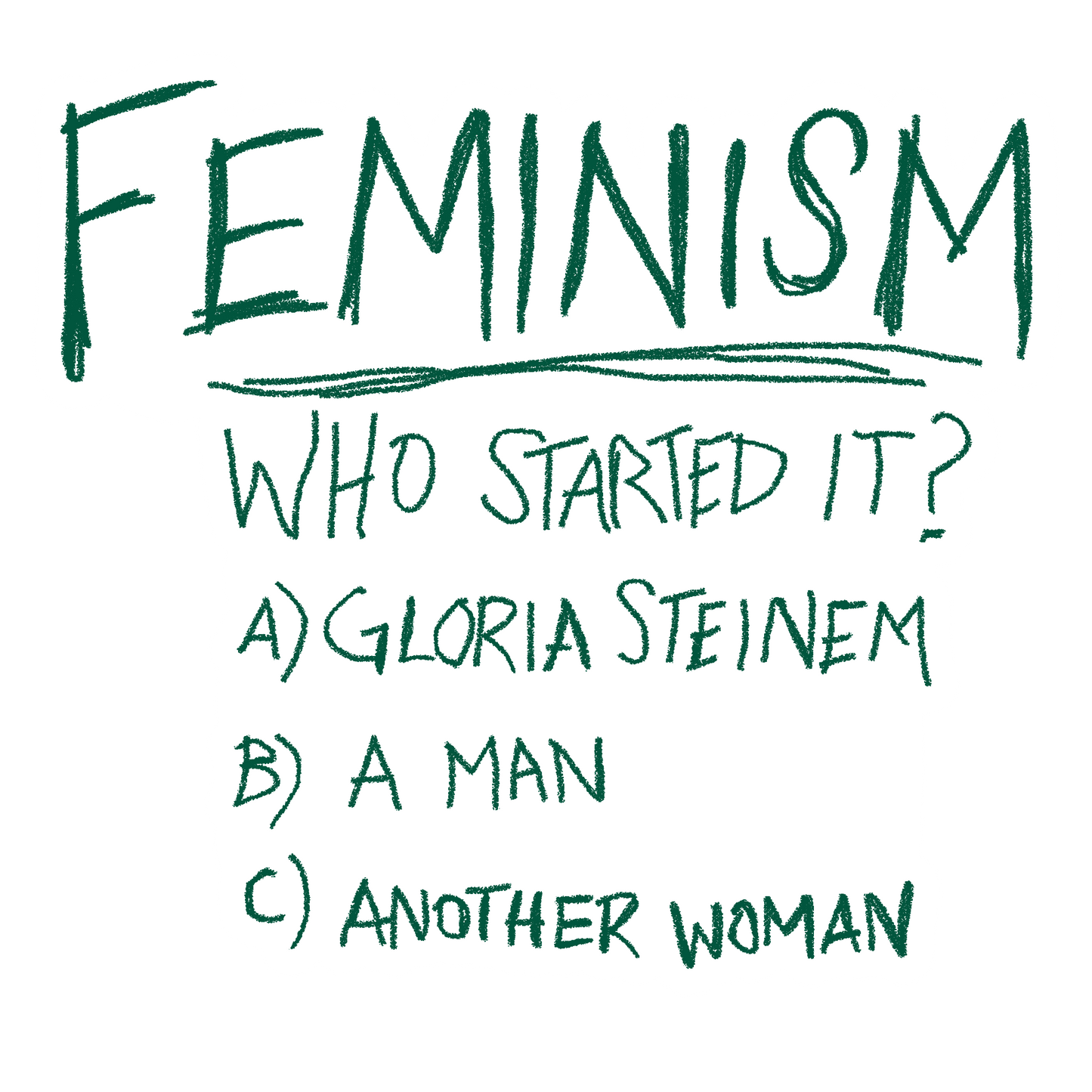 NEW! bottoms feminism sticker