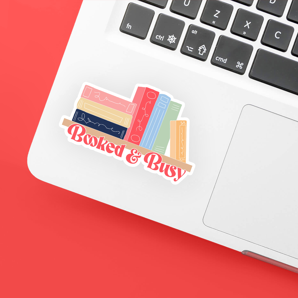 NEW! booked & busy sticker
