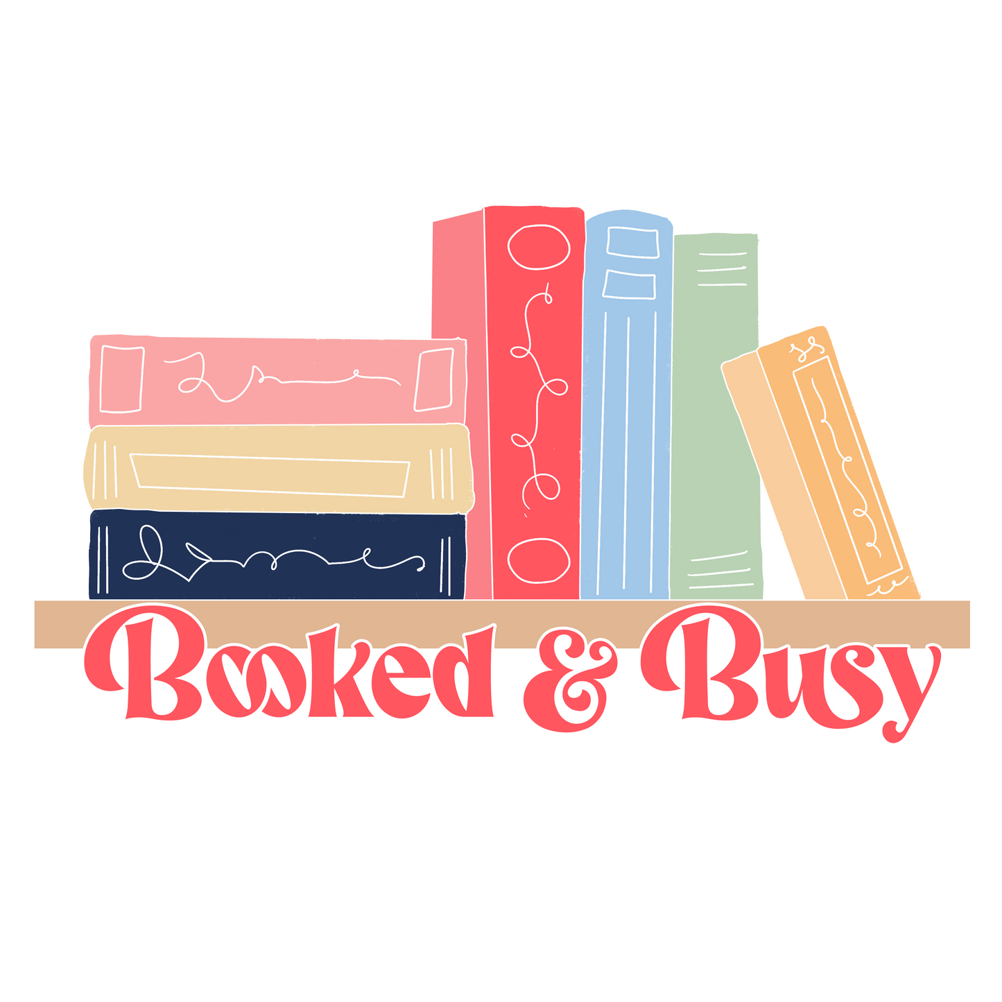 NEW! booked & busy sticker