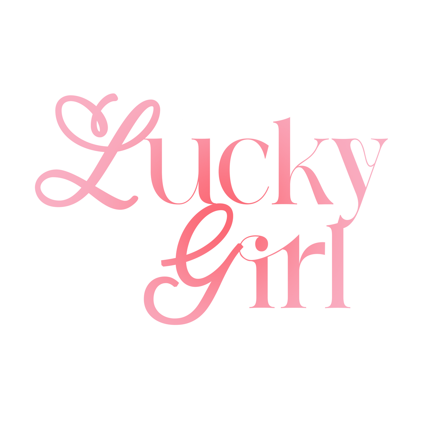 NEW! lucky girl sticker