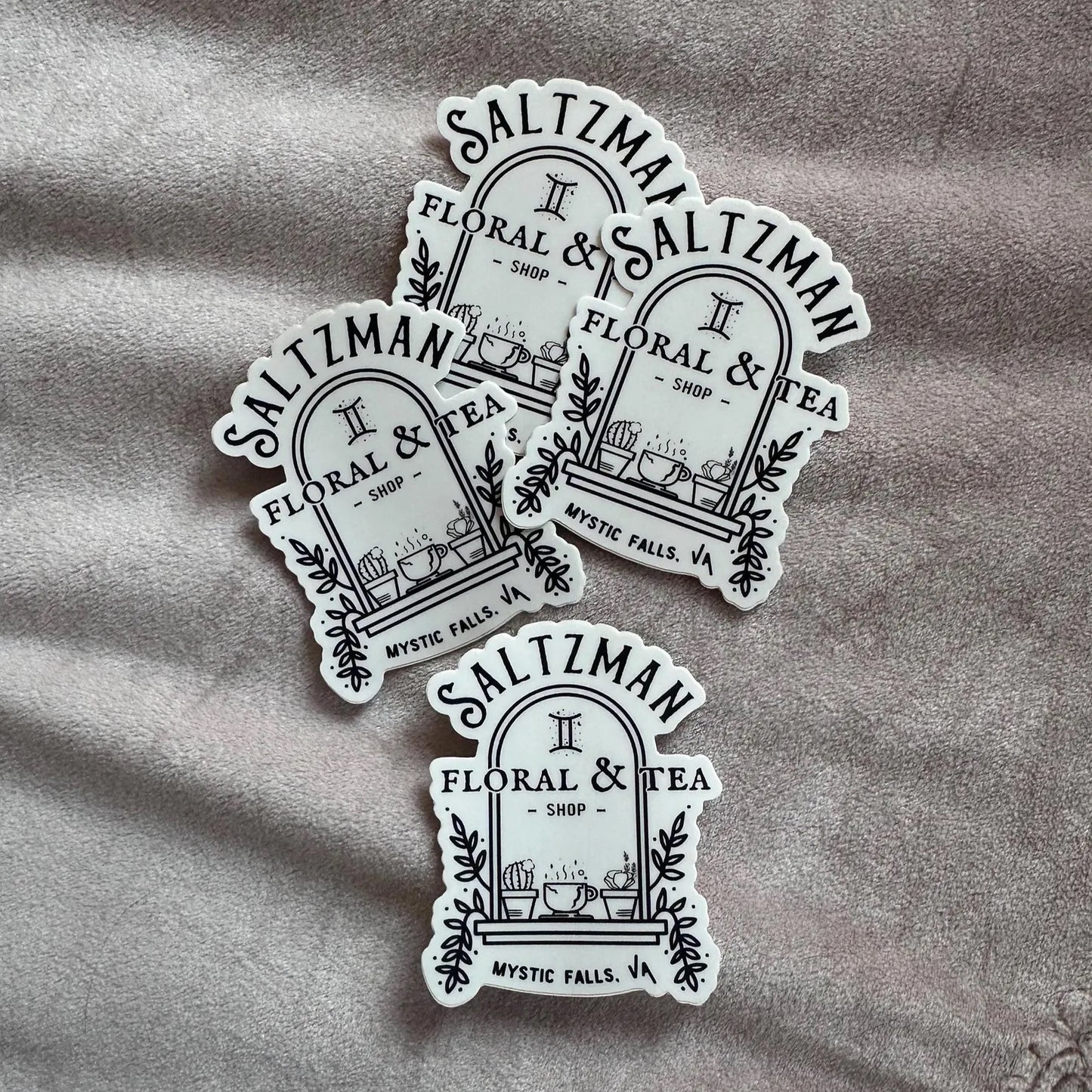 saltzman floral & tea shop sticker