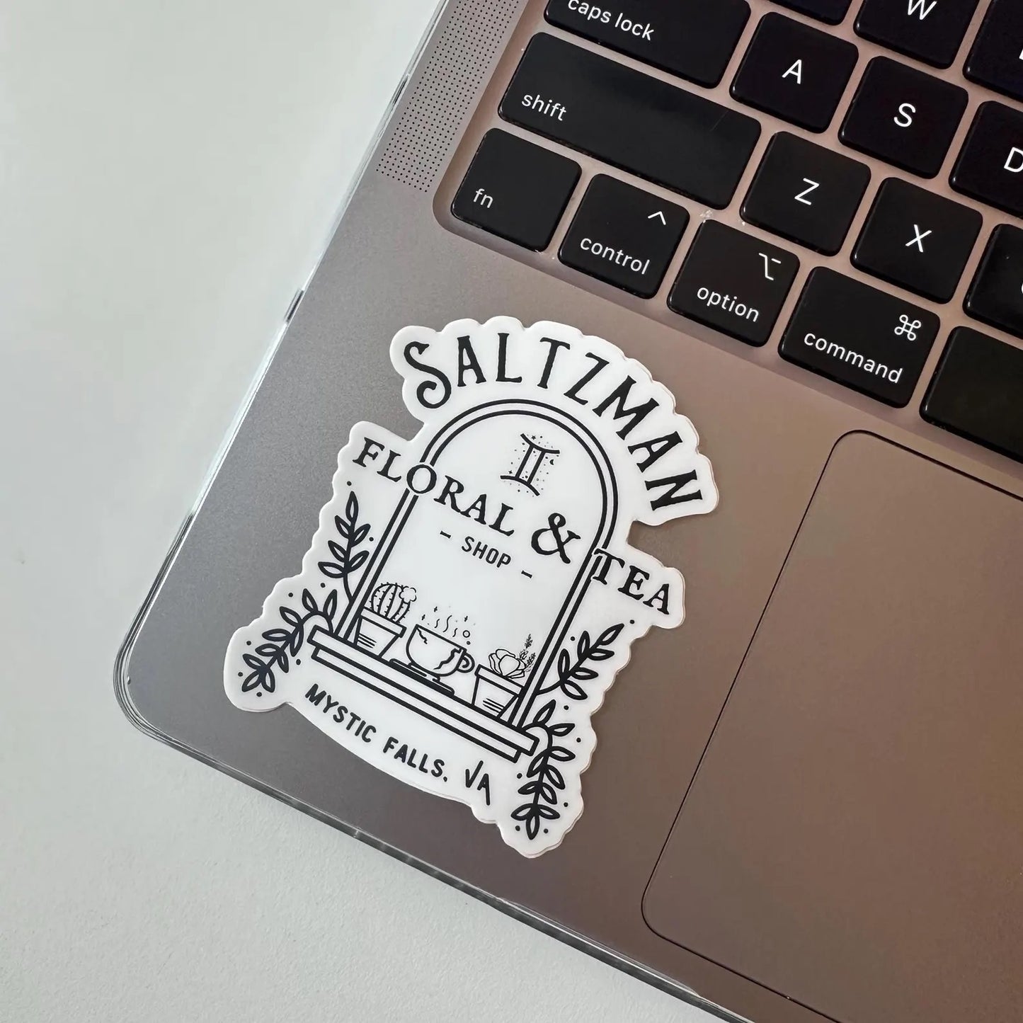 saltzman floral & tea shop sticker
