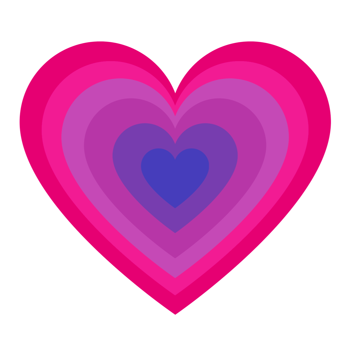 bi pride heart sticker