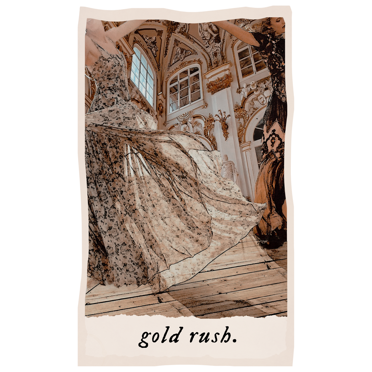 gold rush tarot sticker