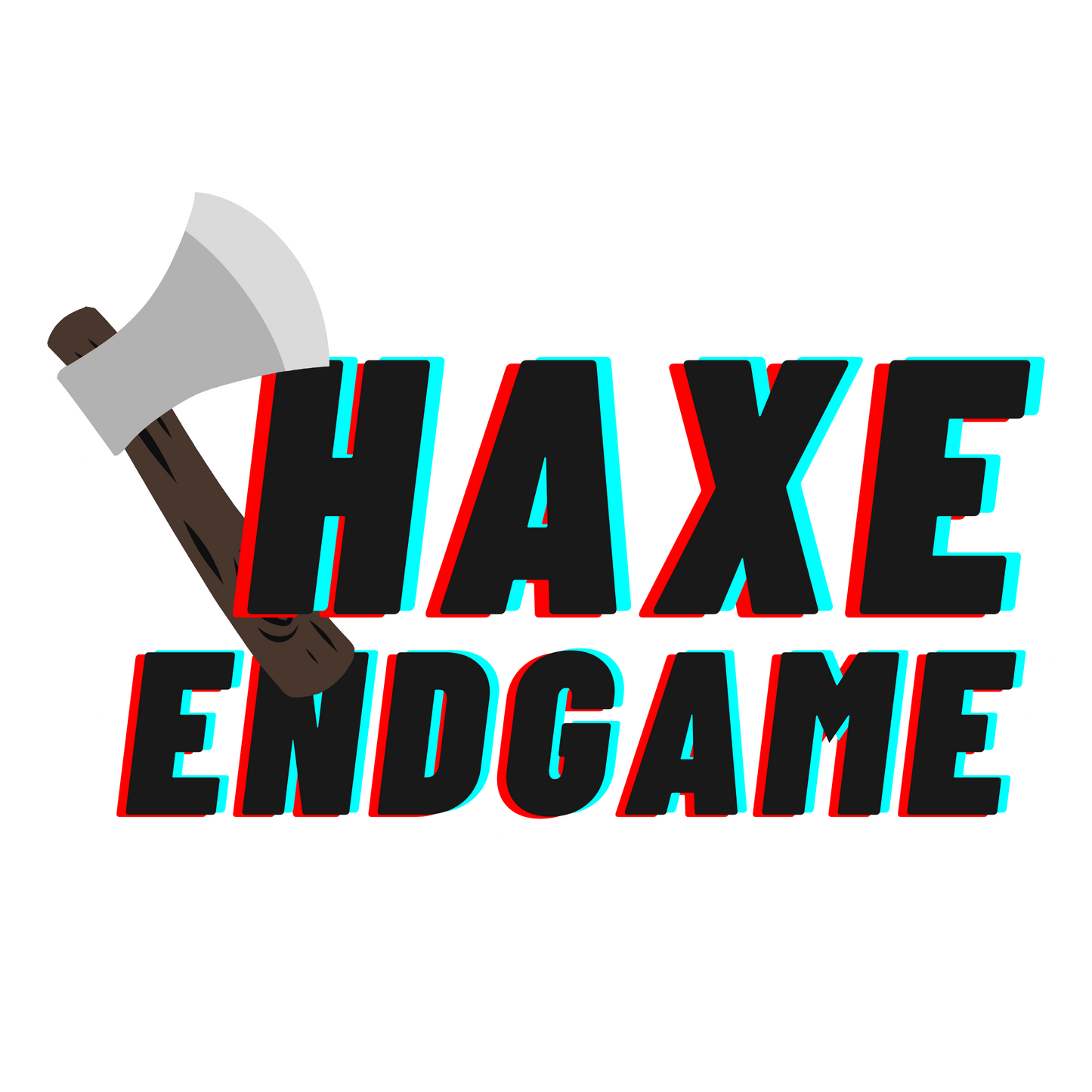 haxe endgame holographic sticker