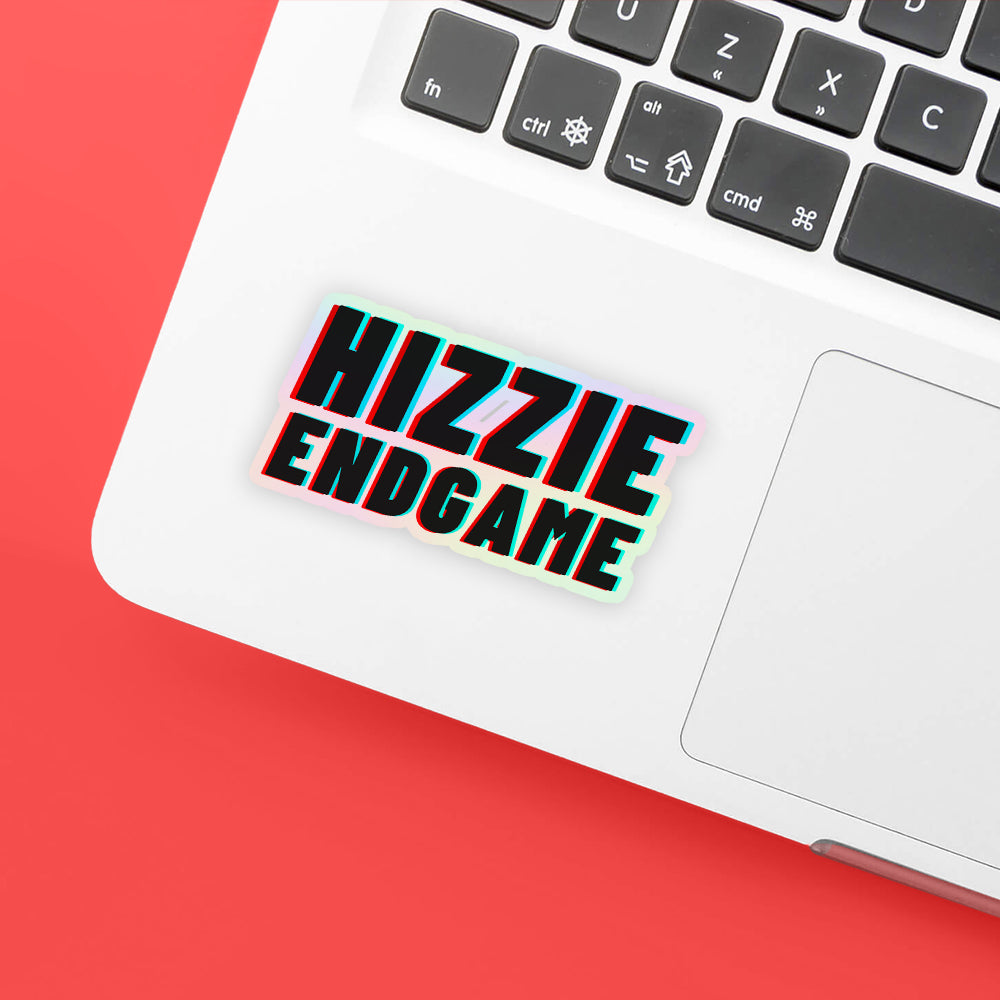 hizzie endgame holographic sticker