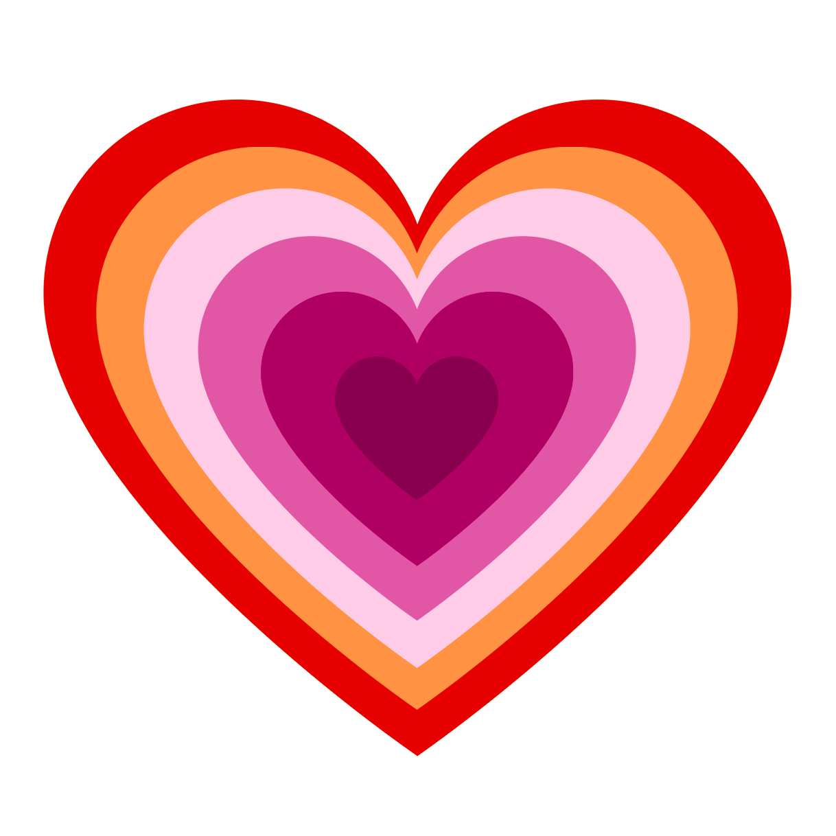 lesbian pride heart sticker