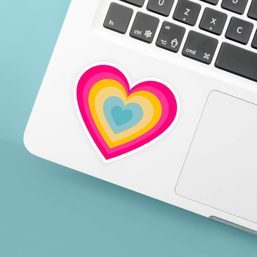 pan pride heart sticker