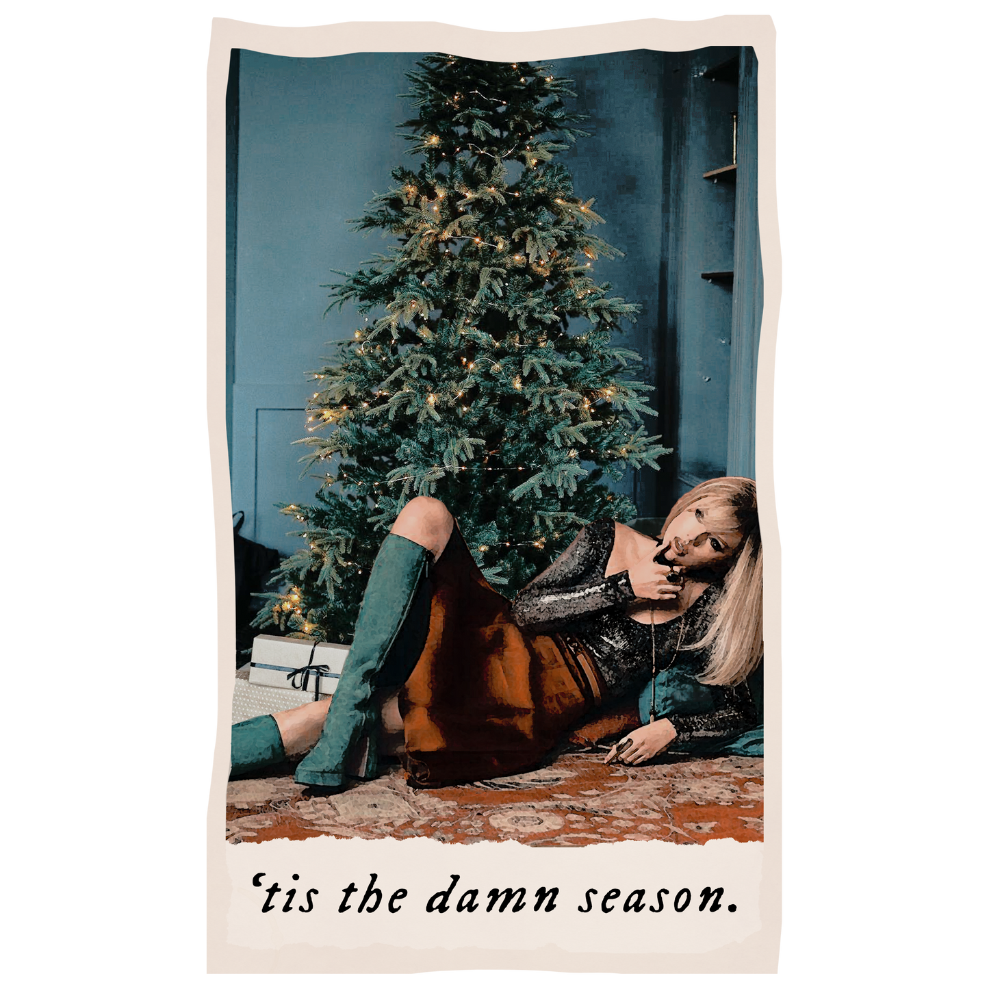 'tis the damn season tarot sticker