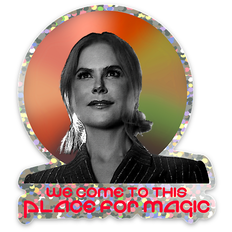 NEW! we come to this place for magic sparkle sticker