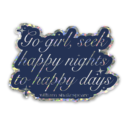 NEW! shakespeare sparkle sticker