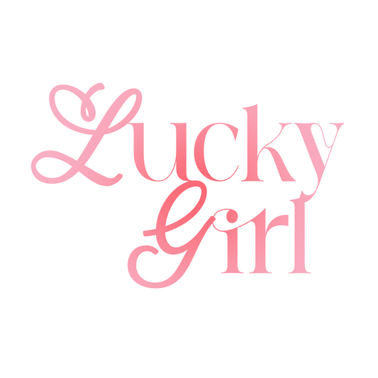 NEW! lucky girl sticker