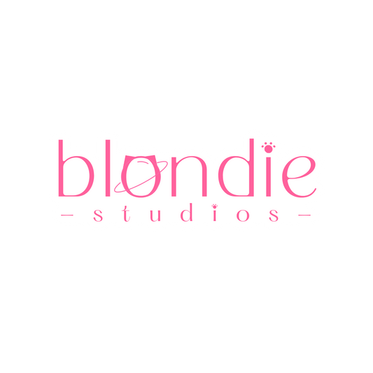the chloë collection: blondië studios sticker