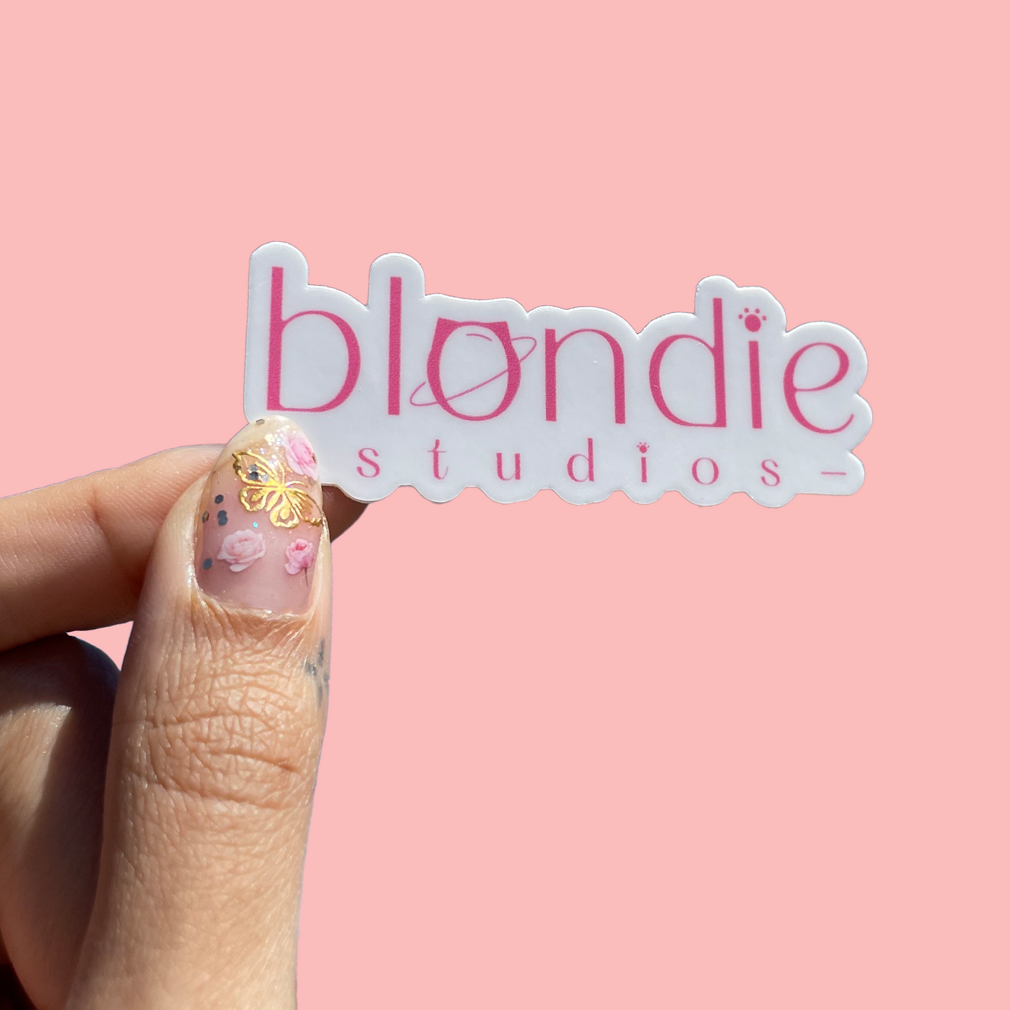 the chloë collection: blondië studios sticker