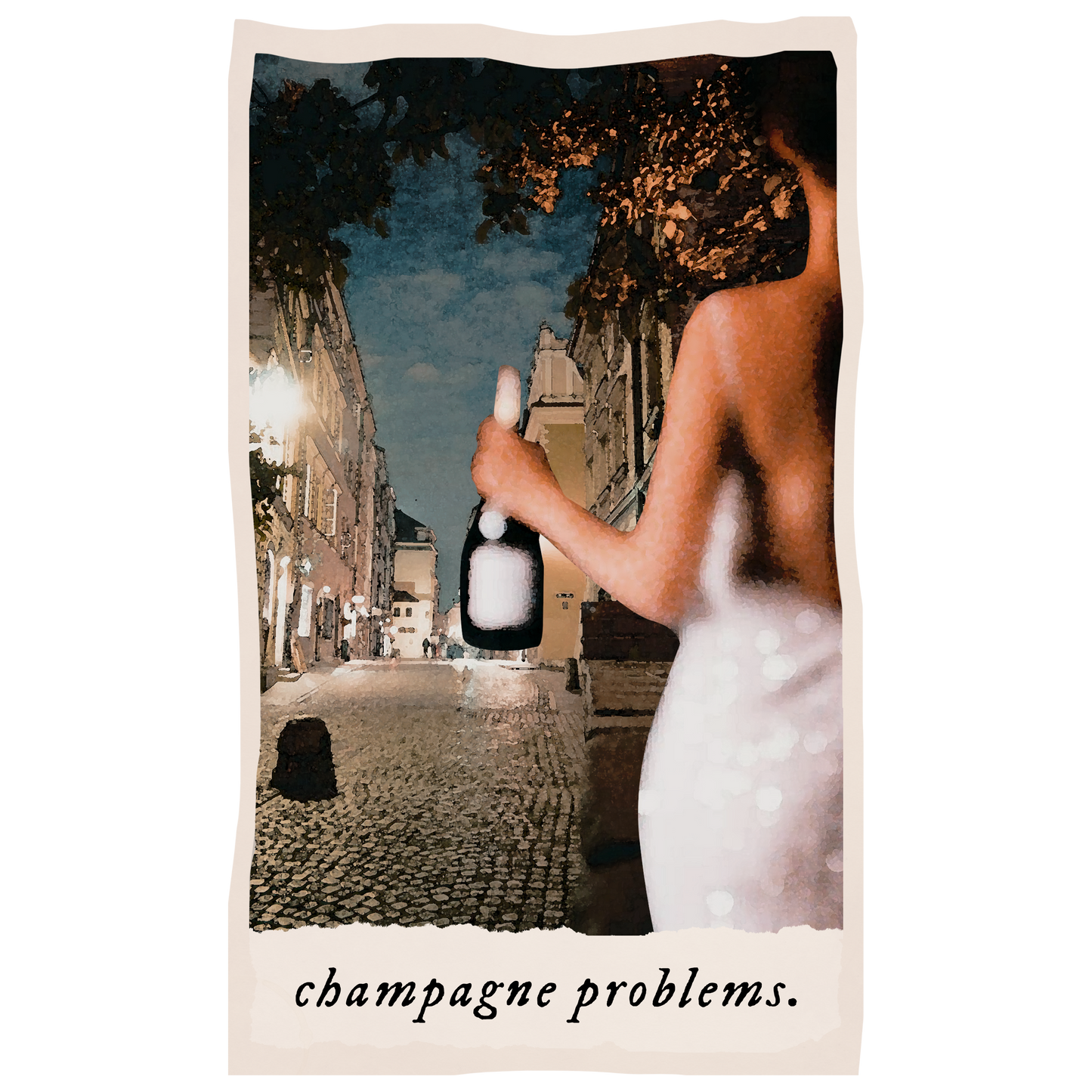 champagne problems tarot sticker