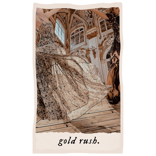 gold rush tarot sticker