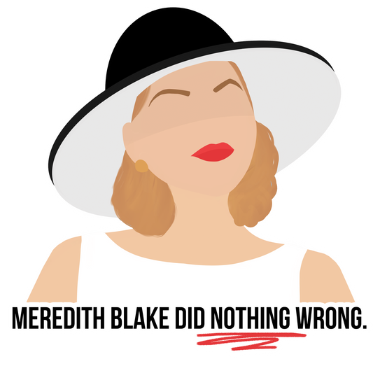 meredith blake did nothing wrong sticker