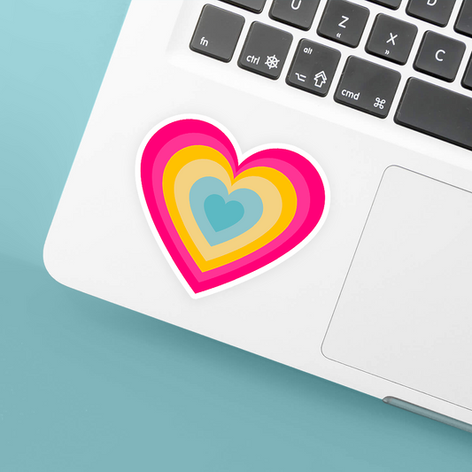 pan pride heart sticker