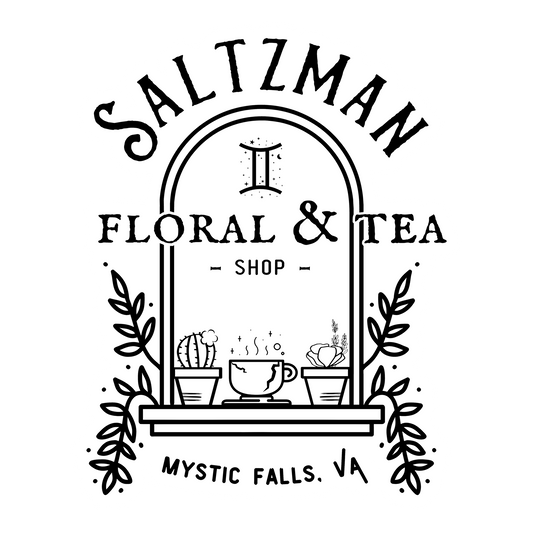 saltzman floral & tea shop sticker