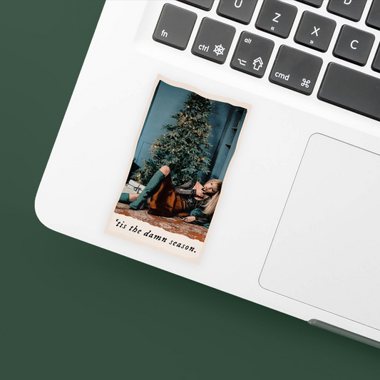 'tis the damn season tarot sticker