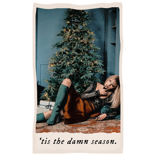 'tis the damn season tarot sticker