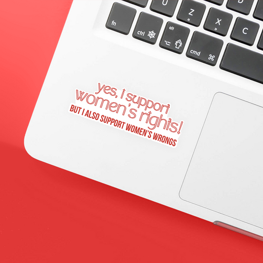 women's wrongs sticker